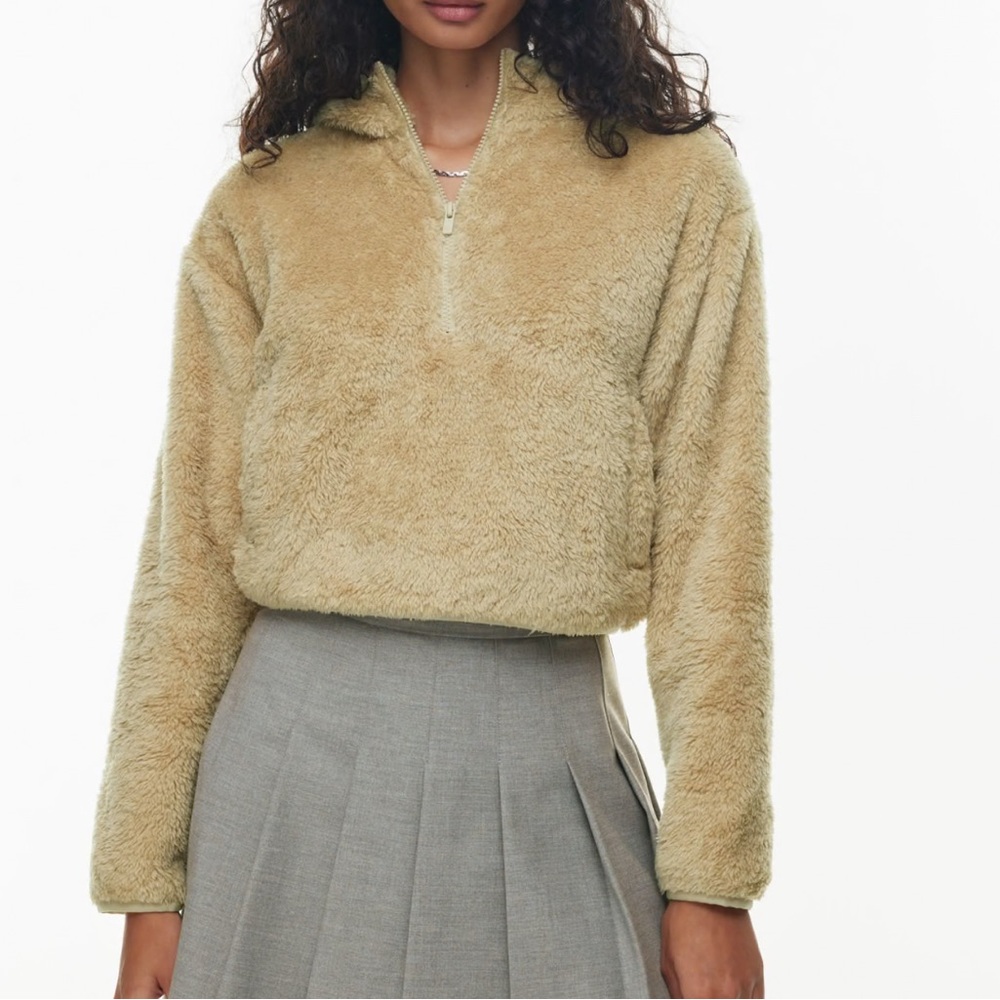 Sunday Best Crop Sweater Teddy Hoodie